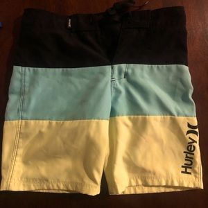 Like new boys Hurley swim trunks- size 7